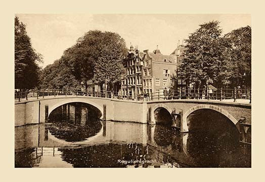 Reguliersgracht, Amsterdam- Gallery Wrapped Canvas Art 28" x 42"