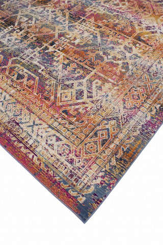 Noori Rug Low-Pile Jerald Blue/Pink Rug