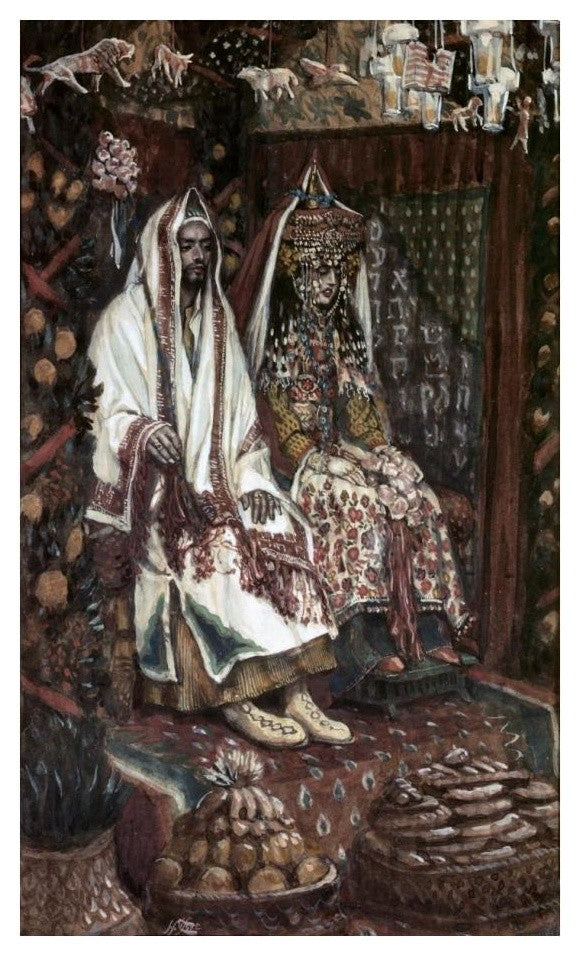 "Betrothed of Cana In Galilee" Digital Paper Print by James Tissot, 15"x24"