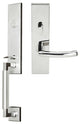 Oslo Lever, Mortise Entry Handleset, RHR, Polished Stainless Steel