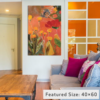 "Dandelions" by Kim Parker, 40x26x1.5