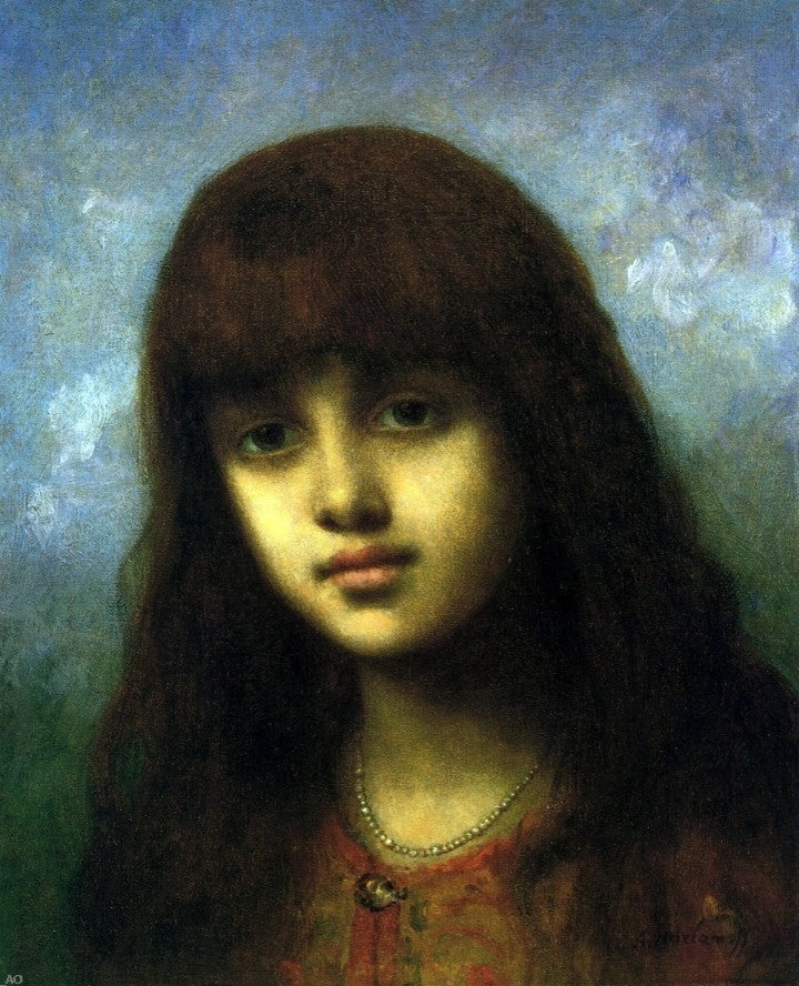 Alexei Alexeievich Harlamoff My Little Model, Gallery Wrapped Canvas, 20"x25"