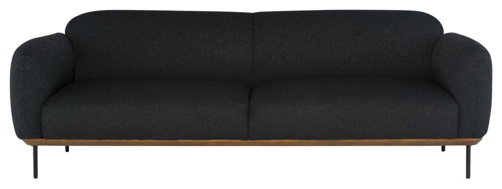 Benson Activated Charcoal Fabric Triple Seat Sofa