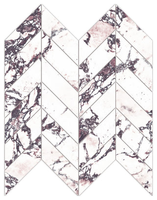 Touche Chevron Rubis Porcelain Floor/Wall Tile