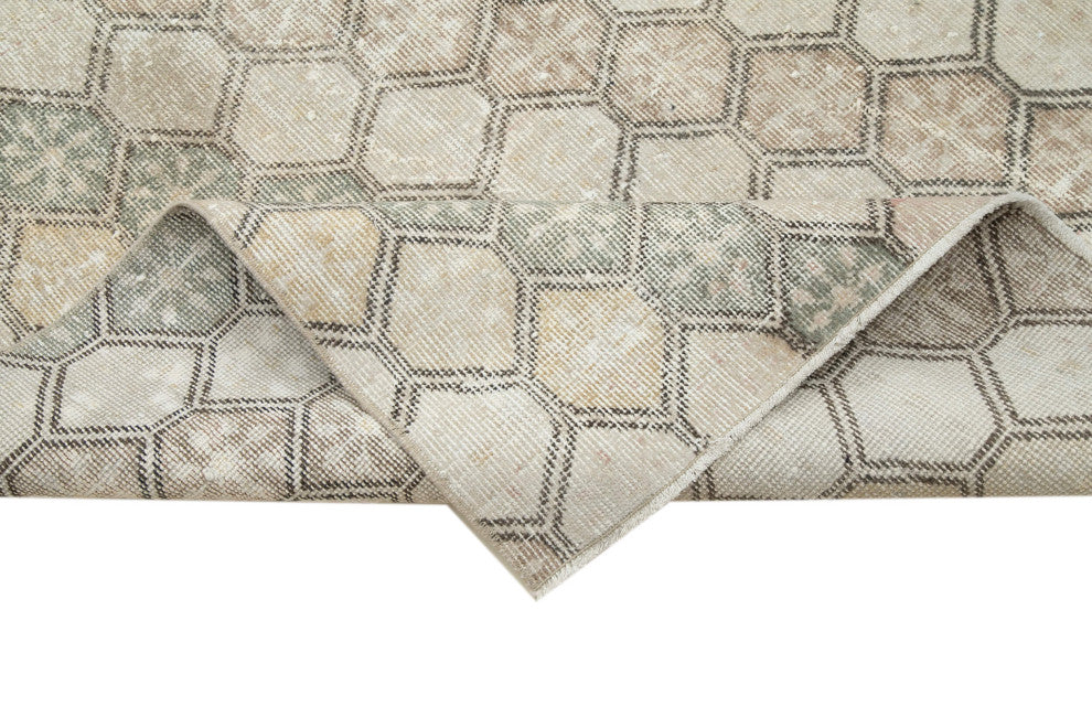 Rug N Carpet - Hand-knotted Anatolian 4' 10'' x 10' 6'' Faded Vintage Rug