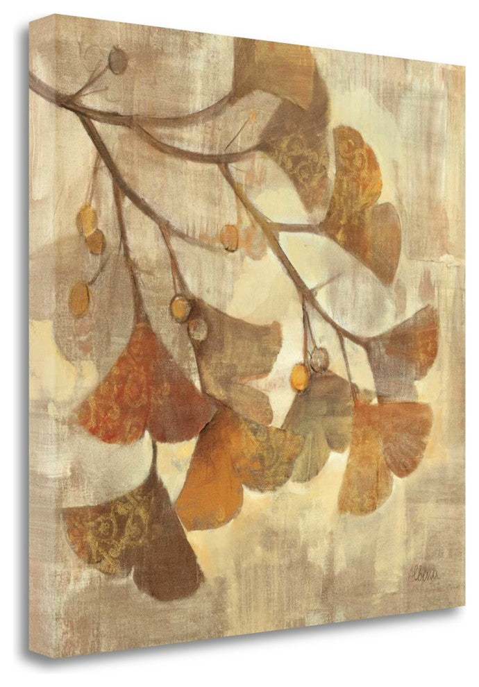 "Ginkgo" By Albena Hristova, Giclee Print on Gallery Wrap Canvas, Ready to Hang