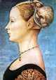 Antonio Pollaiolo Portrait of a Girl, 18"x27" Wall Decal Print