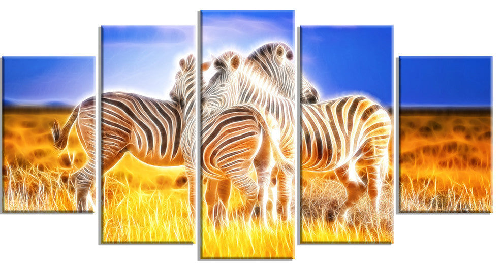 "Zebra Duo" on Canvas
