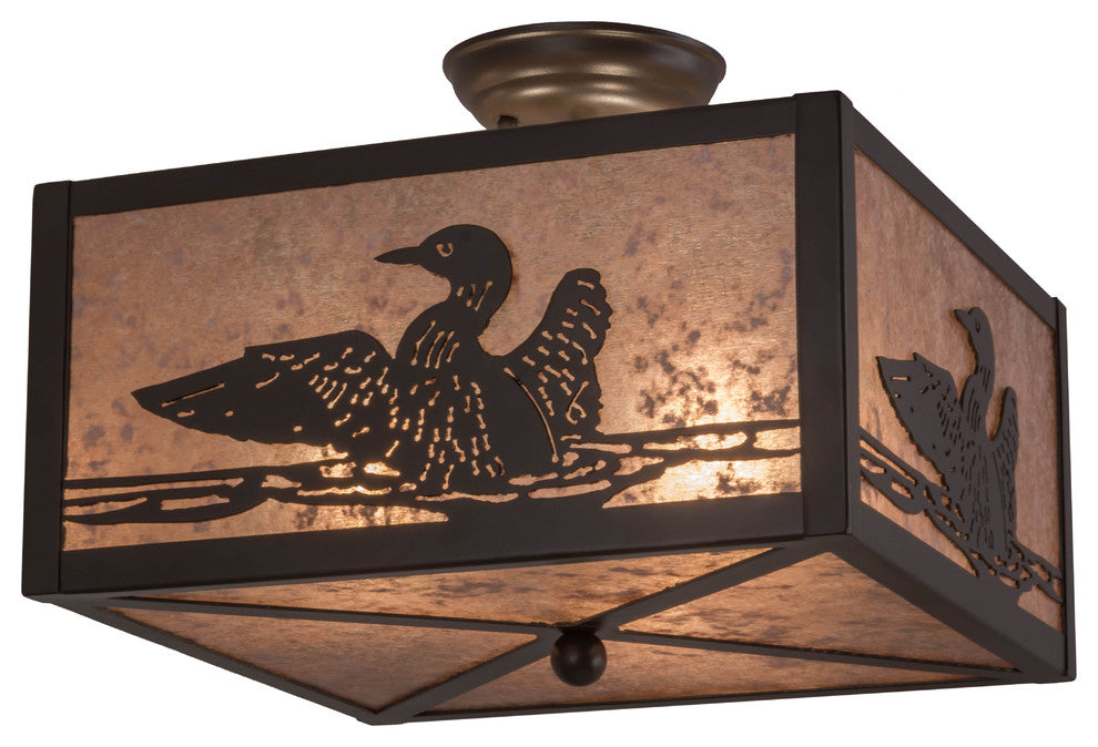 14Sq Loon Flushmount