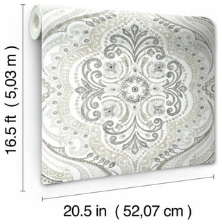 Bohemian Damask Peel & Stick Wallpaper
