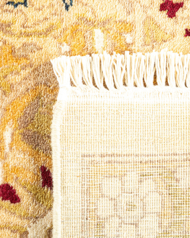 Aubrey, One-of-a-Kind Hand-Knotted Area Rug, Ivory, 8' 1"x10' 1"