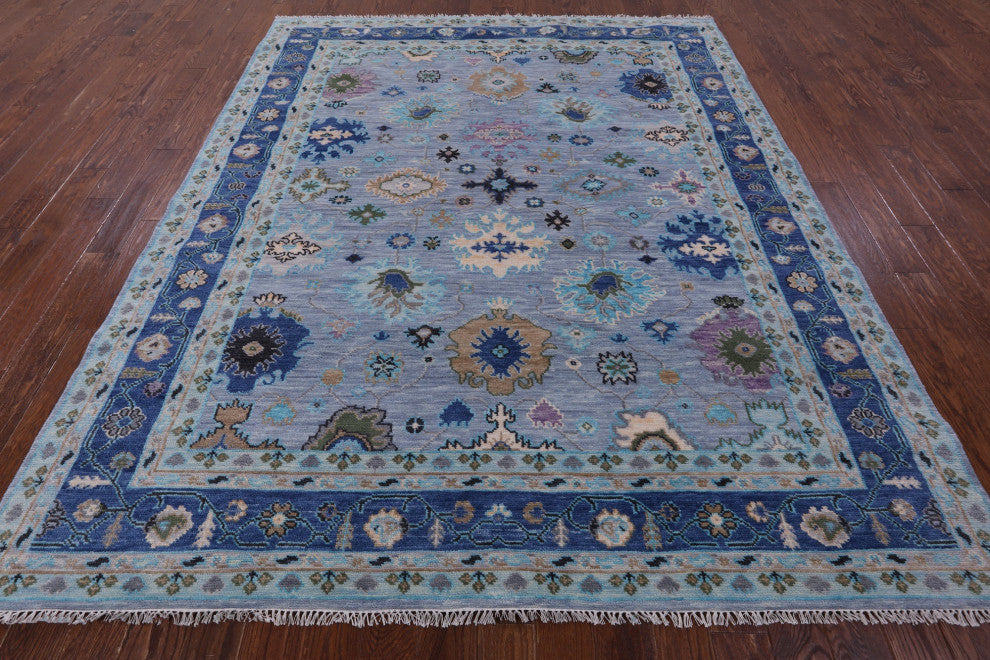 8' 2" X 10' 0" Turkish Oushak Hand-Knotted Wool Rug - Q13608