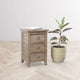 Irish Coast 3-Drawer Nightstand, Light Brown