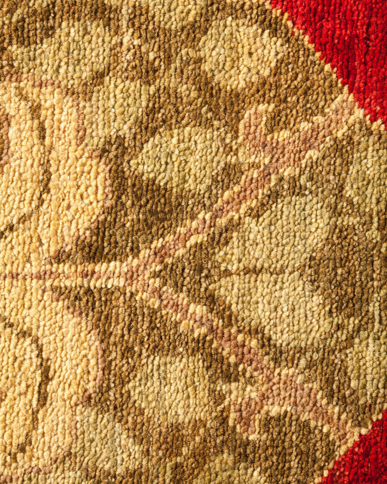 Arts and Crafts, One-of-a-Kind Hand-Knotted Area Rug Red, 5'10"x8'8"