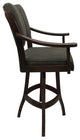 Swivel Counter Wood Bar Stool Casa on S-Base, Sanora Brown, Brown Honey, 34"