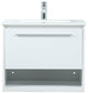Elegant Decor Roman Bathroom Vanity White