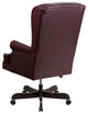 Durable High Back Tufted Leather Executive Ergonomic Office Chair , Red