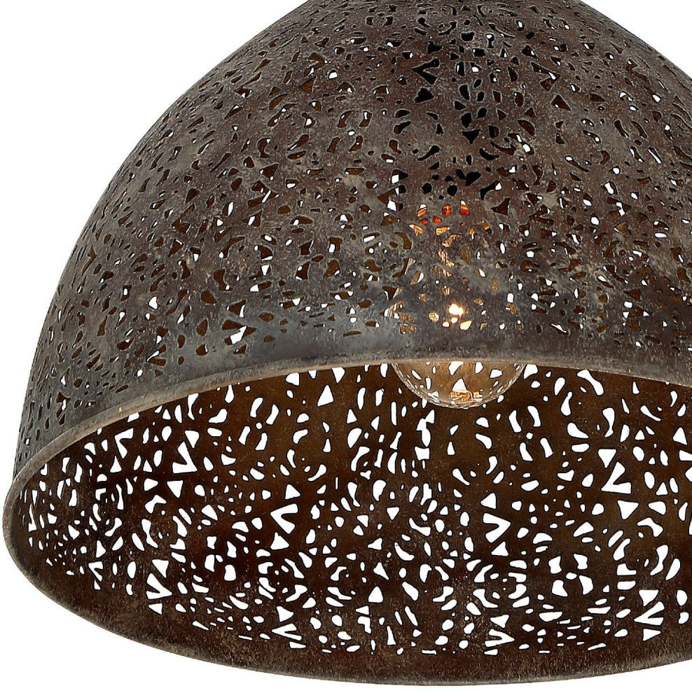 Crystorama Lighting Group JAS-A5010 Jasmine 14"W Pendant - Forged Bronze