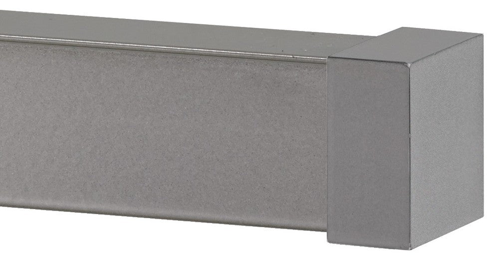 Nexgen Non-Telescoping Aluminum Traverse Rod With Endcap, Silver, 72