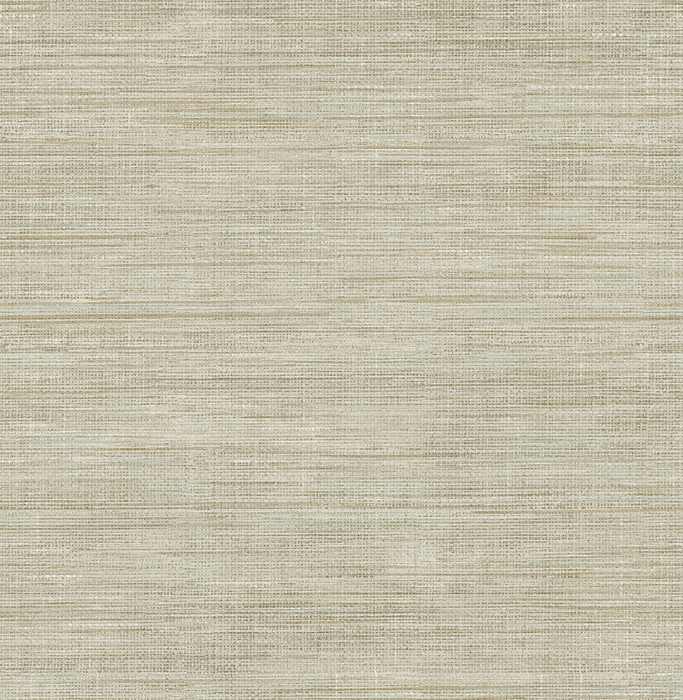 Woven Beige Grasscloth Wallpaper Bolt