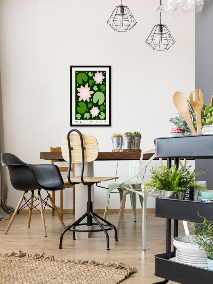 "Water Lily" Framed Painting Print, 20x30