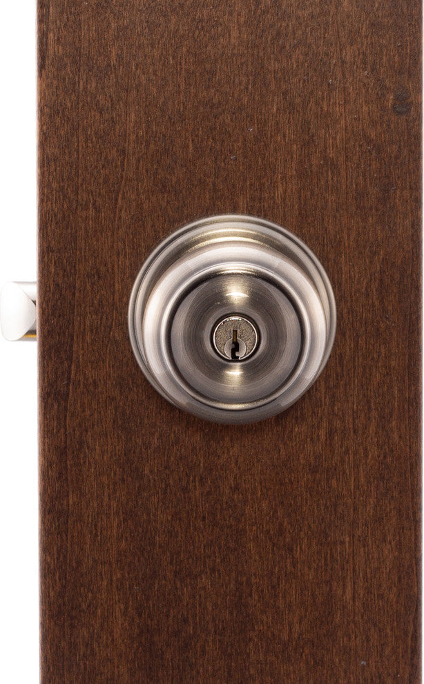 Keyed Entry Knob, Antique Nickel