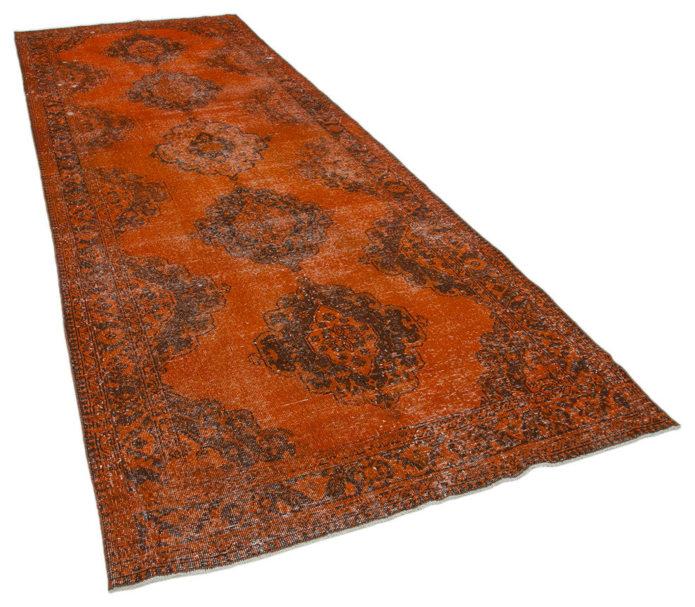 Rug N Carpet - Hand-knotted Anatolian 4' 10" x 13' 6" Rustic Runner Rug