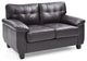Glory Furniture Gallant Faux Leather Loveseat in Cappuccino