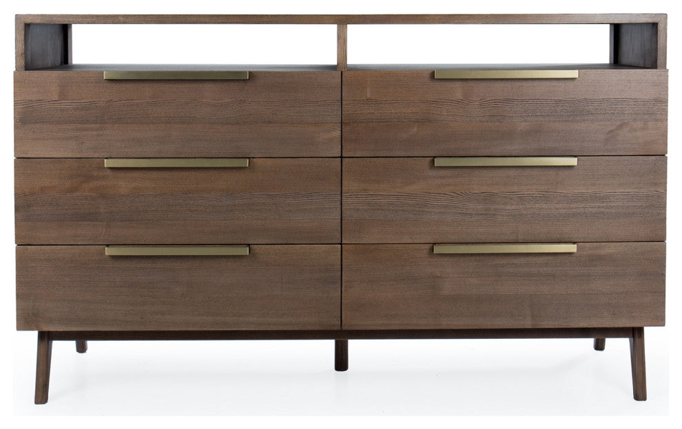 Napa 64" 6-Drawer Dresser, Finish: Dove