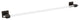 Amerock Glacio Contemporary Towel Bar, Clear/Oil-Rubbed Bronze, 24" Center-to-Ce