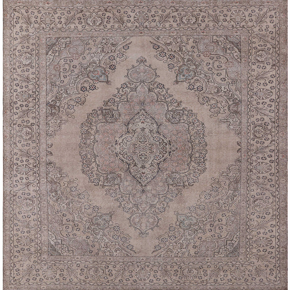 Ahgly Company Indoor Square Mid-Century Modern Area Rugs, 5' Square