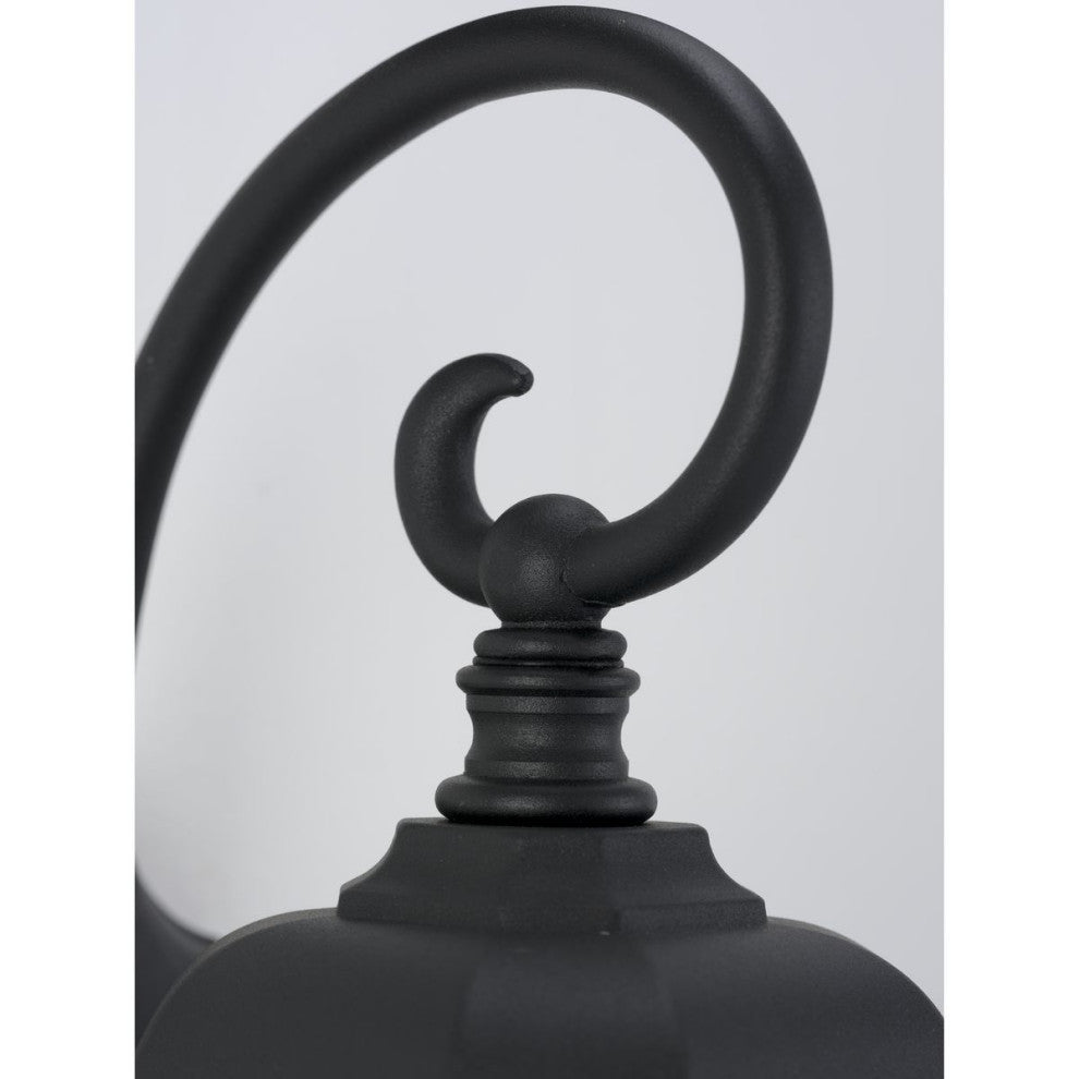 Crawford Collection Black 1-Light Small Wall Lantern