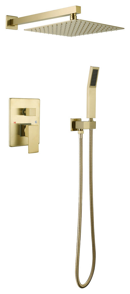 Wall Mounted Complete Shower System with Rough-In Valve