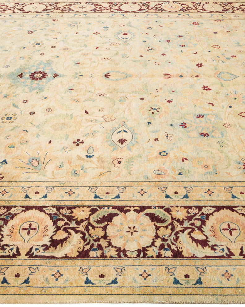 Olivia, One-of-a-Kind Hand-Knotted Area Rug Green, 8'0"x10'1"