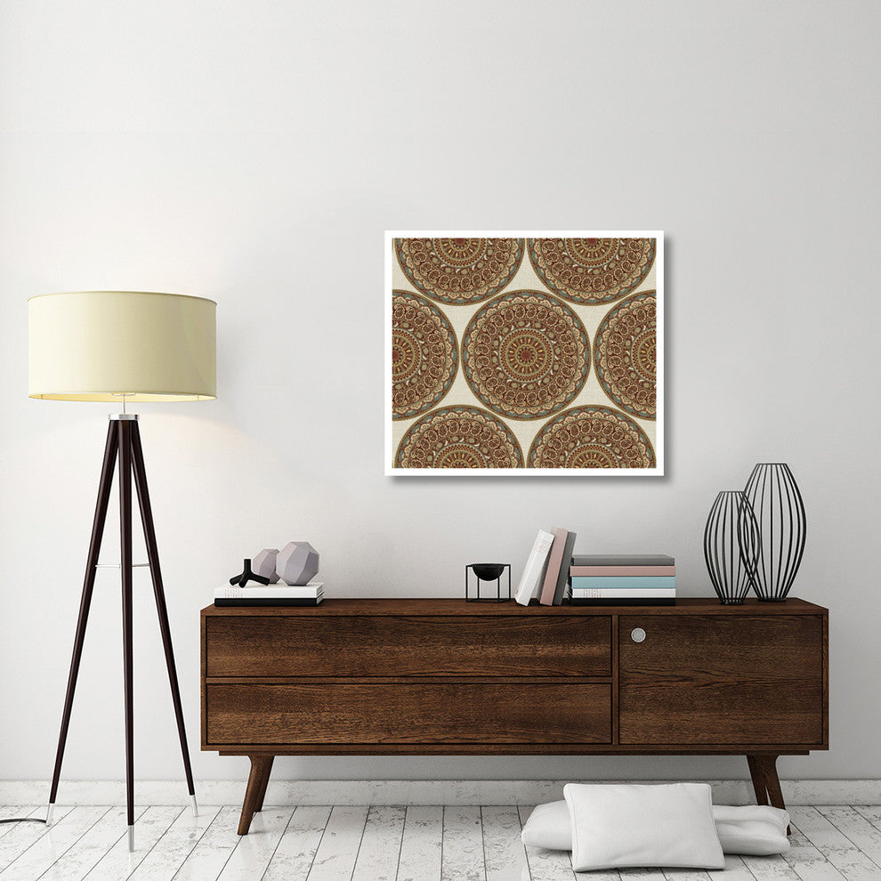 "Mandala Road Pattern I" Digital Paper Print by Daphne Brissonnet, 38"x33"