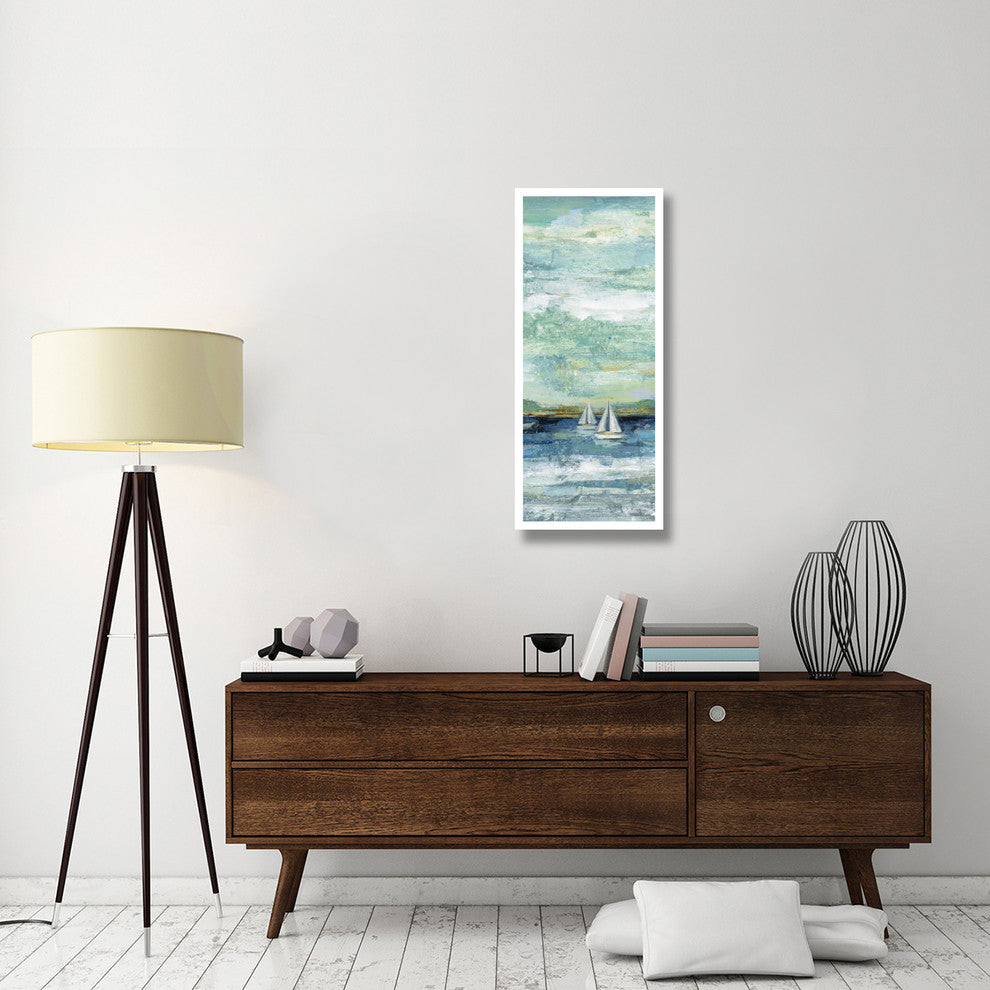 "Calm Lake Panel II" Digital Paper Print by Silvia Vassileva, 18"x42"
