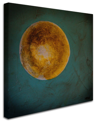 'Moon on Blue' Canvas Art by Nicole Dietz