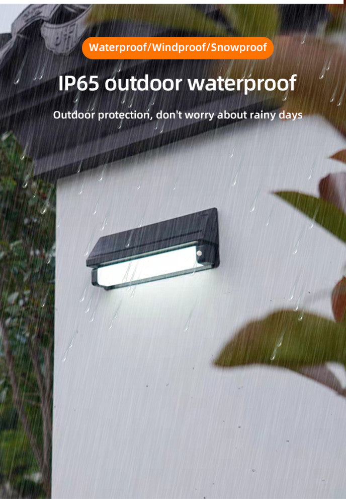 Solar SMART Sensing Self-Contained Selectable LED Color Flood Pathway Wall Light