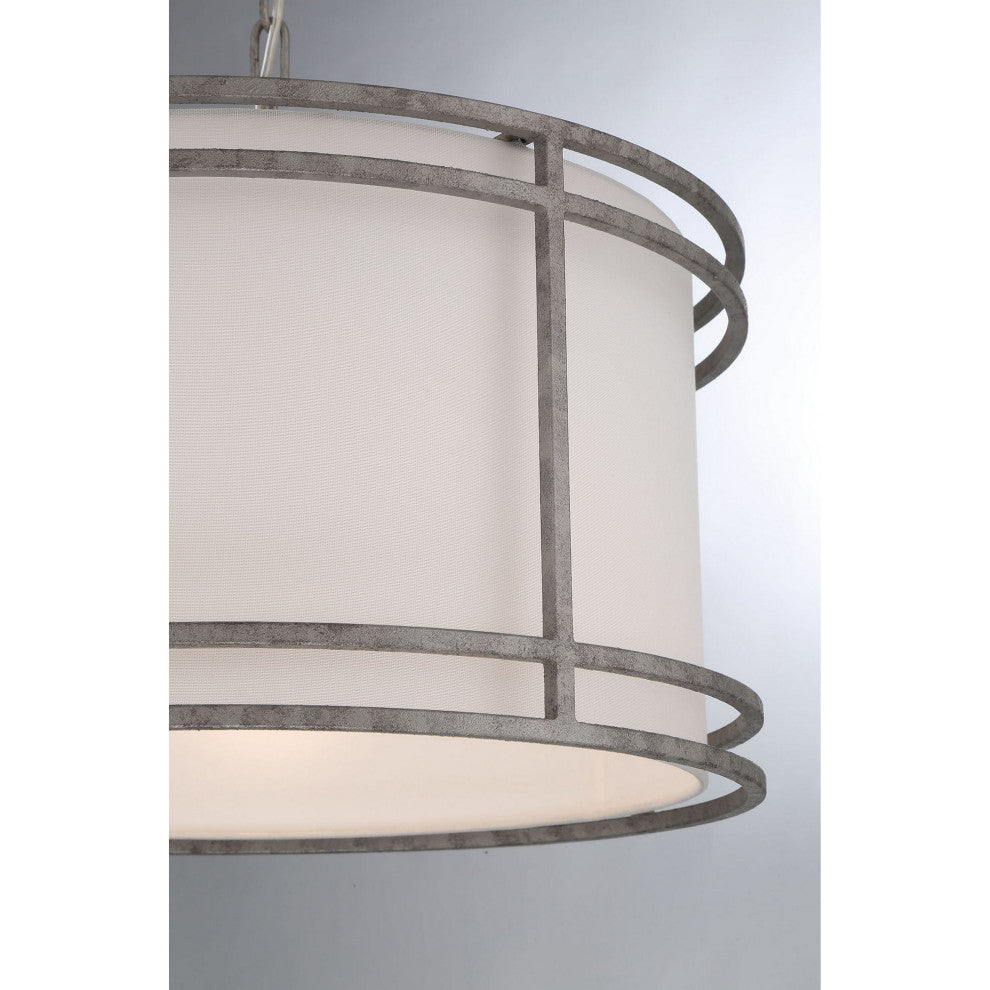 Mila Transitional Shaded Single-Light Drum Pendant