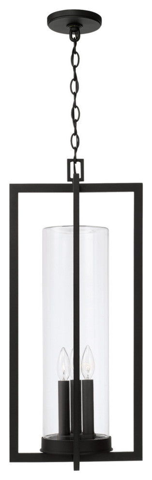 Capital Lighting 948232 Kent 3 Light 12"W Multi Light Pendant - Black