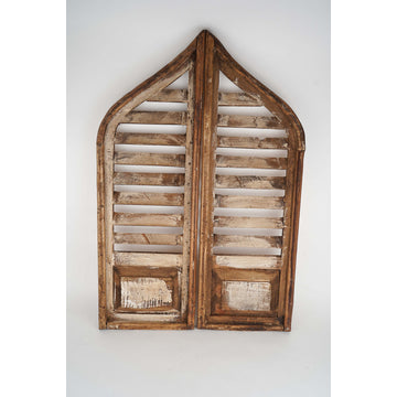 Vintage Inspired Saloon Doors, Pair, 24"x36", White