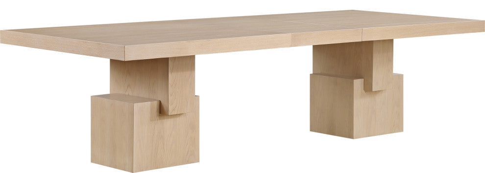 Anzio Oak Veneer Dining Table, Oak