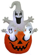 Halloween Inflatable Pumpkin With Ghost, 5'