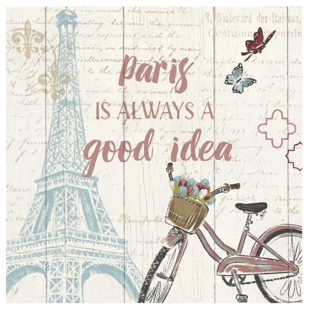 "Paris Tour IV" Digital Paper Print by Janelle Penner, 20"x20"