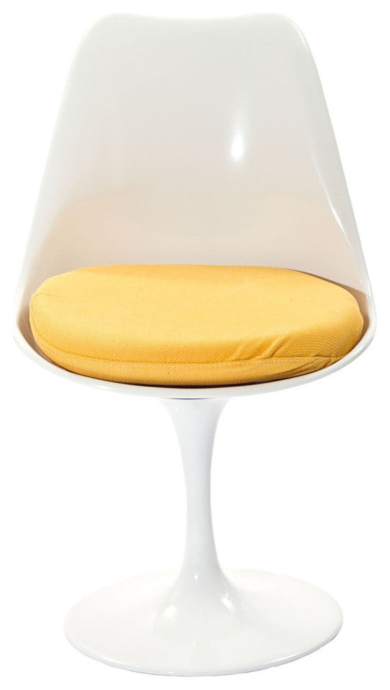 Modern Contemporary Kitchen Dining Side Chair Set of 4 Yellow