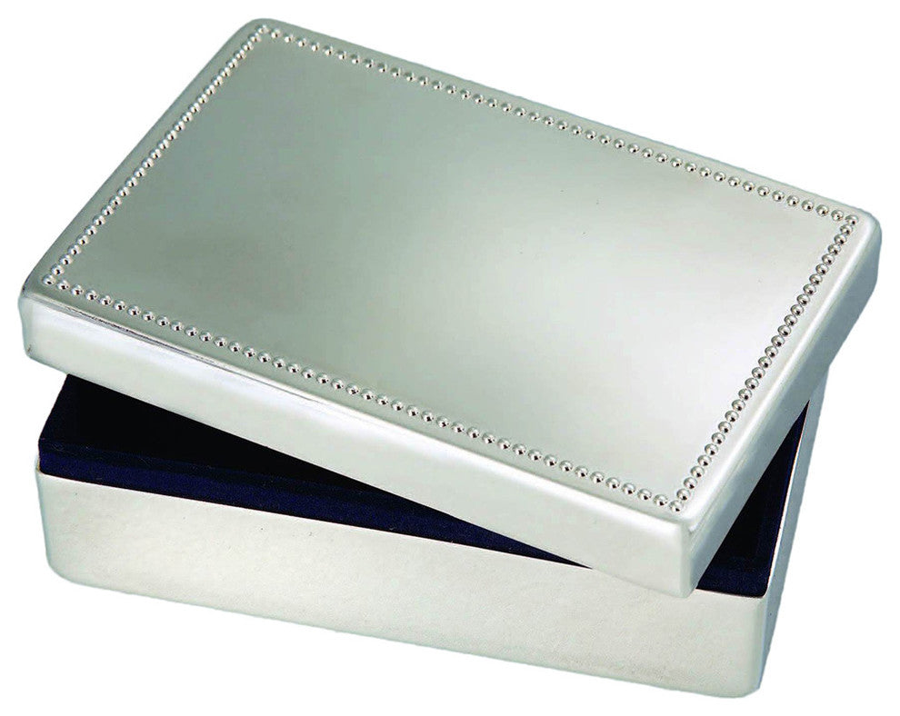 Elegance Nickel Plated Rectangular Jewelry Box