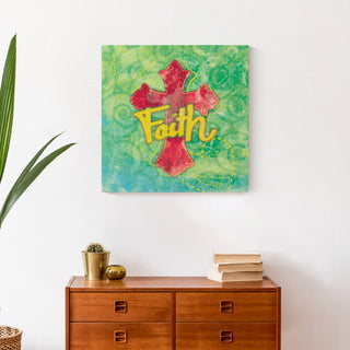 Cross Faith 20x20 Canvas Wall Art