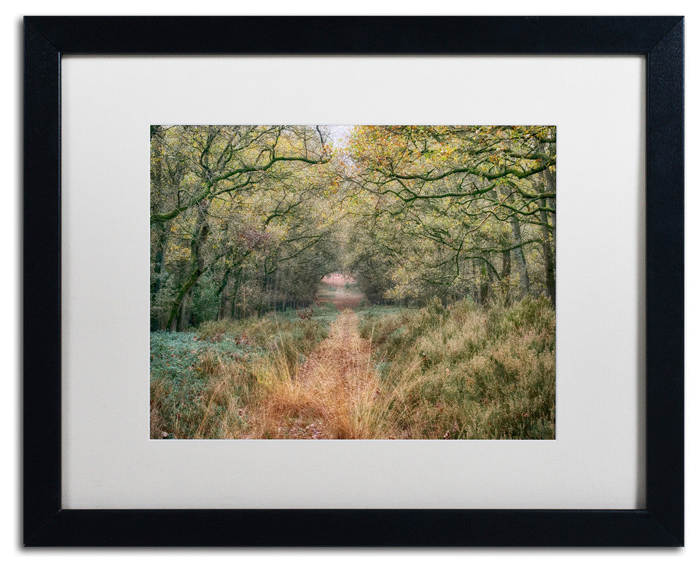 Cora Niele ''Autumn Walk'' Matted Framed Art