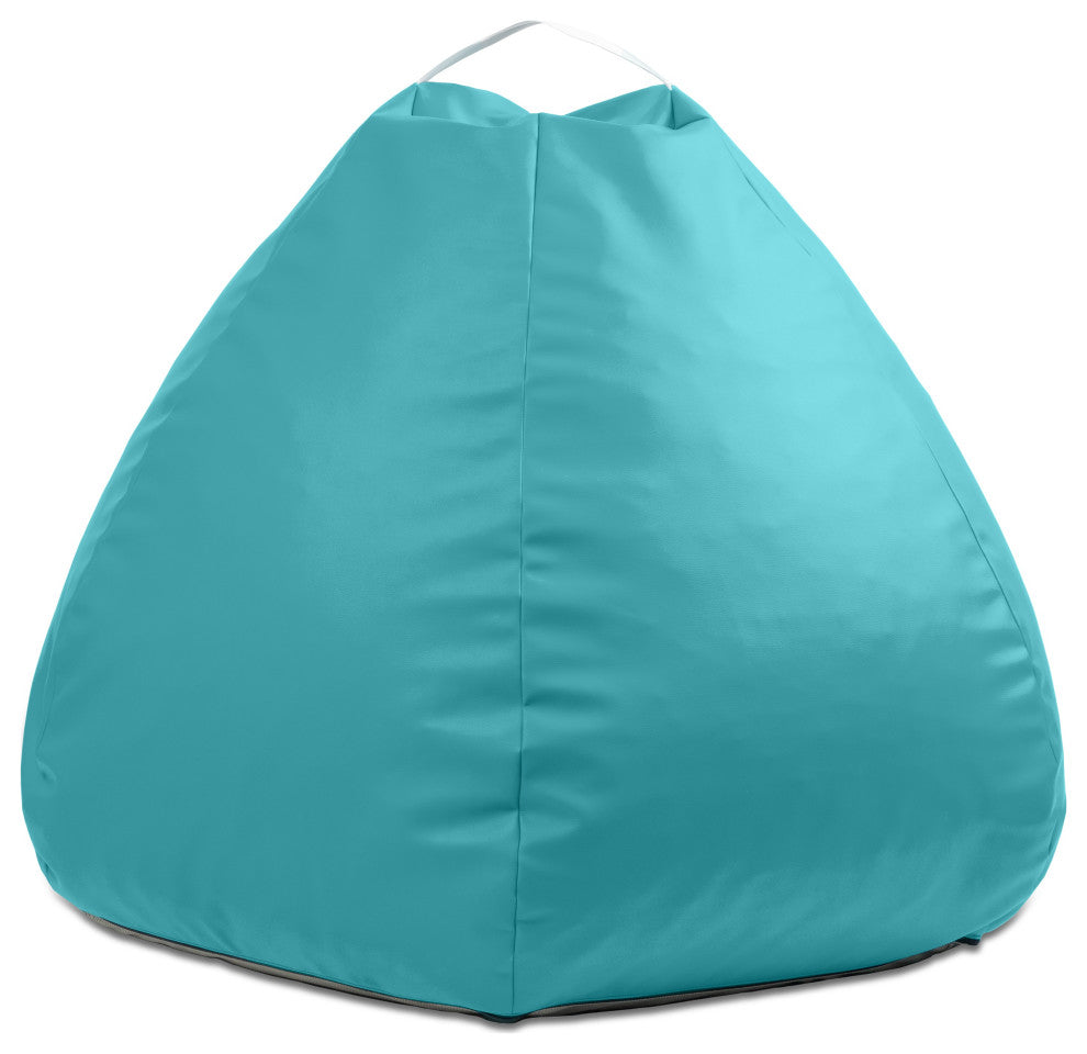 Jaxx Gumdrop Commercial Grade Bean Bag, Large - Premium Vinyl - Turquoise