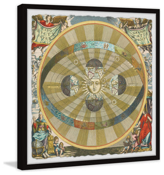 "Zodiac Sphere" Framed Painting Print, 24x24
